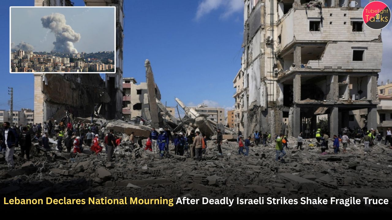 Lebanon Declares National Mourning After Deadly Israeli Strikes Shake Fragile Truce
