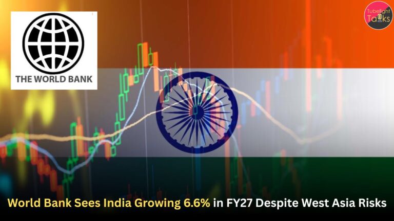 World Bank Sees India Growing 6.6% in FY27 Despite West Asia Risks