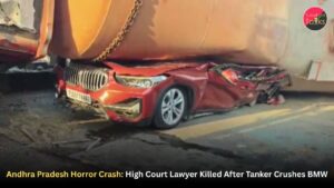 Andhra Pradesh Horror Crash: High Court Lawyer Killed After Tanker Crushes BMW