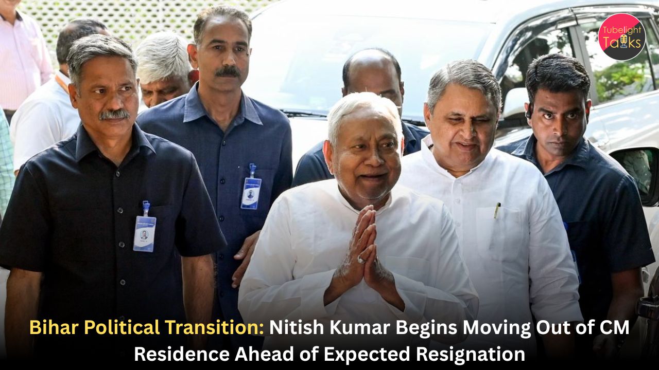 Bihar Political Transition: Nitish Kumar Begins Moving Out of CM Residence Ahead of Expected Resignation