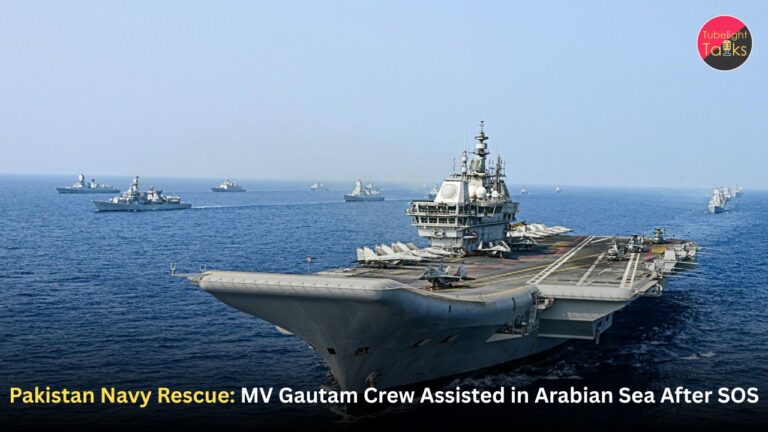 Pakistan Navy Rescue: MV Gautam Crew Assisted in Arabian Sea After SOS