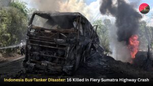 Indonesia Bus-Tanker Disaster: 16 Killed in Fiery Sumatra Highway Crash