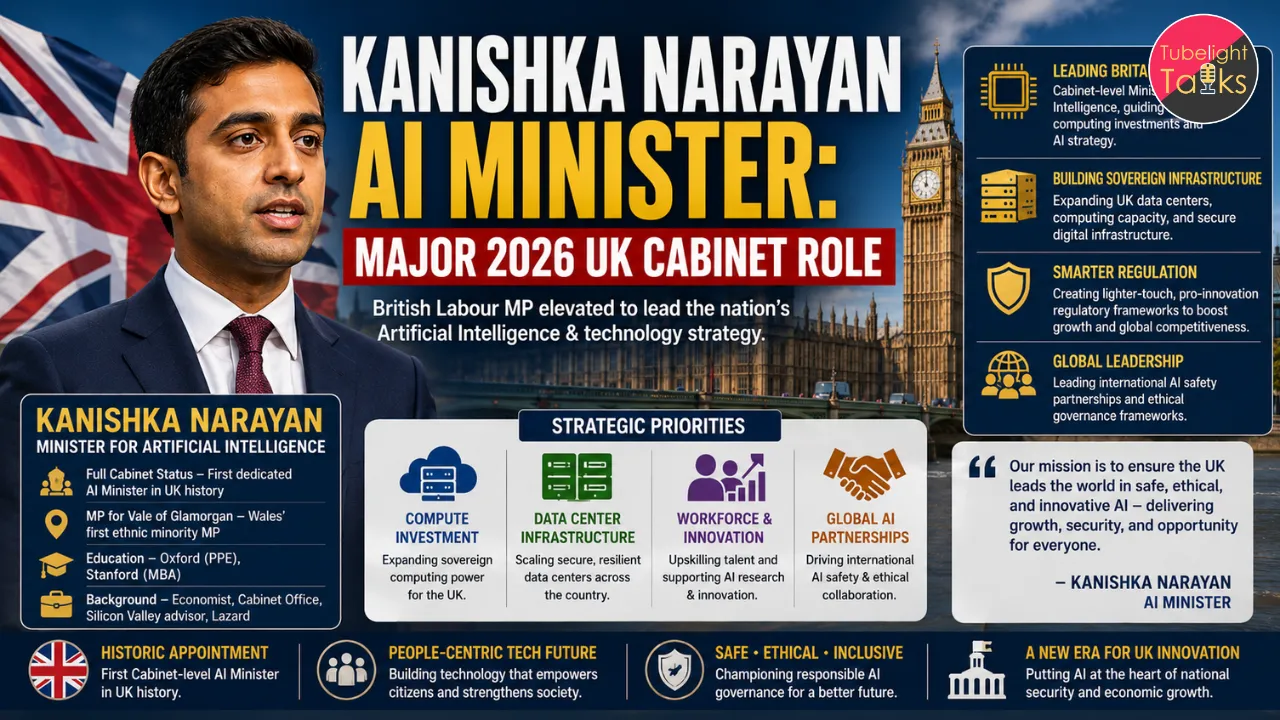 Kanishka Narayan AI Minister Major 2026 UK Cabinet Role