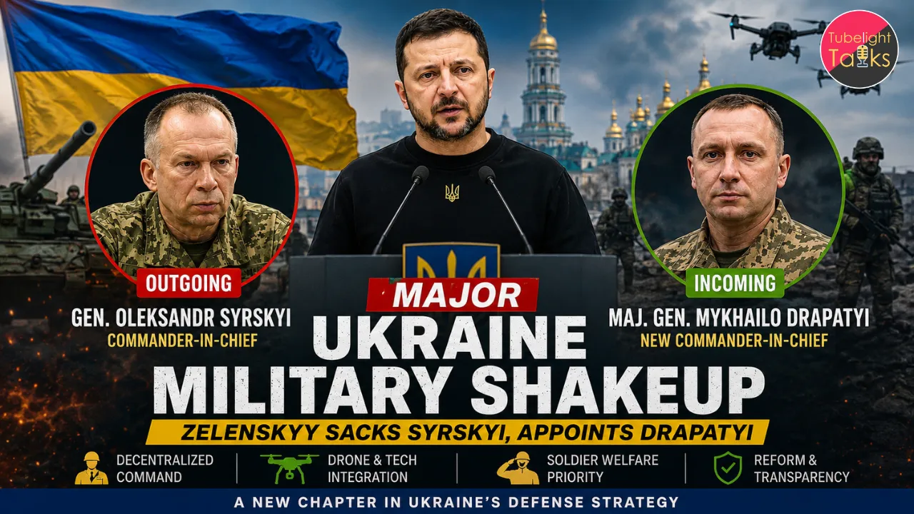 Major Ukraine Military Shakeup Zelenskyy Sacks Syrskyi, Appoints Drapatyi