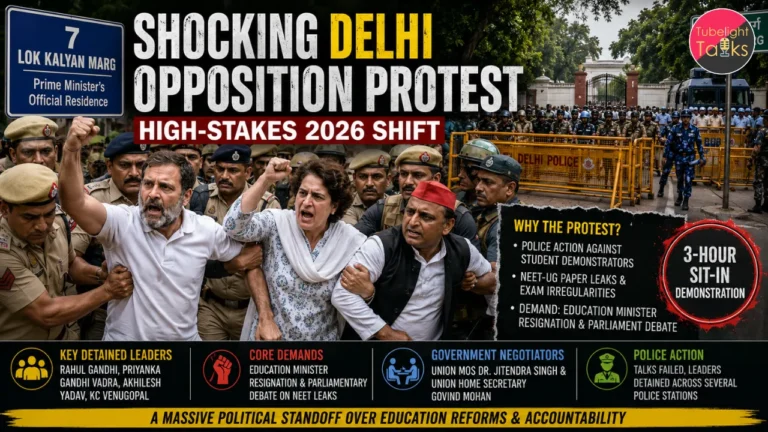 Shocking Delhi Opposition Protest High-Stakes 2026 Shift