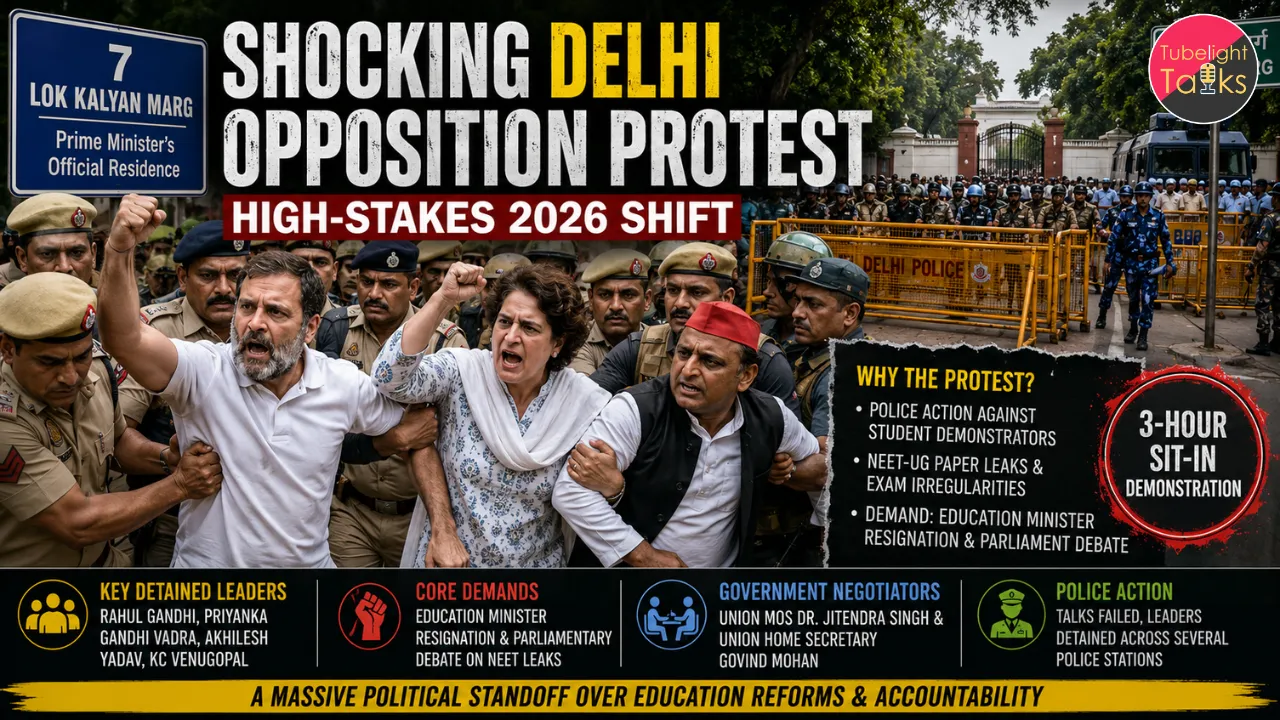 Shocking Delhi Opposition Protest High-Stakes 2026 Shift