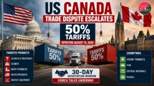 Shocking US Canada Trade Dispute Escalates with 50% Tariffs