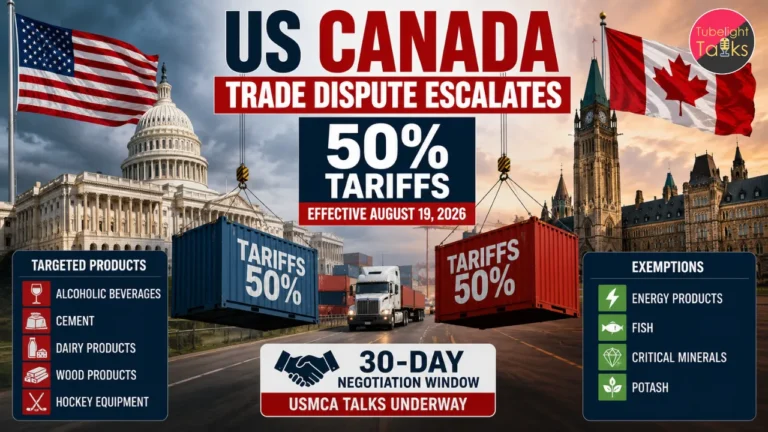 Shocking US Canada Trade Dispute Escalates with 50% Tariffs