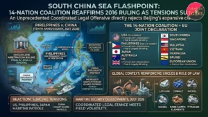 South China Sea Flashpoint 14-Nation Coalition Reaffirms 2016 Ruling as Tensions Surge