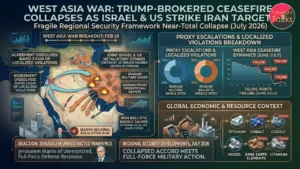 West Asia War Escalates Iran Ceasefire Collapses as US and Israel Strike
