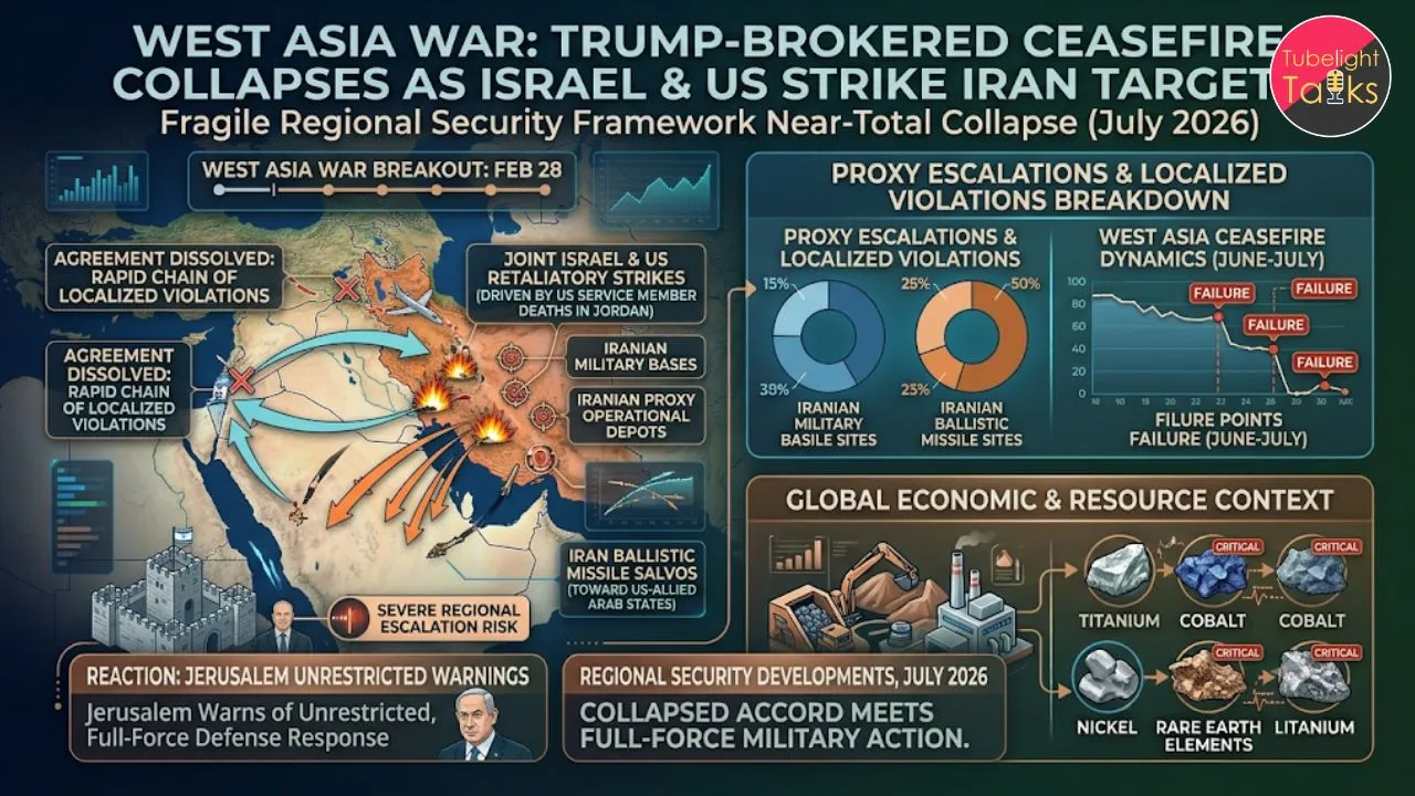 West Asia War Escalates Iran Ceasefire Collapses as US and Israel Strike