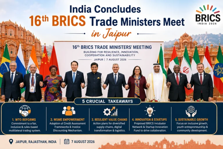 India Concludes 16th BRICS Trade Ministers Meet in Jaipur