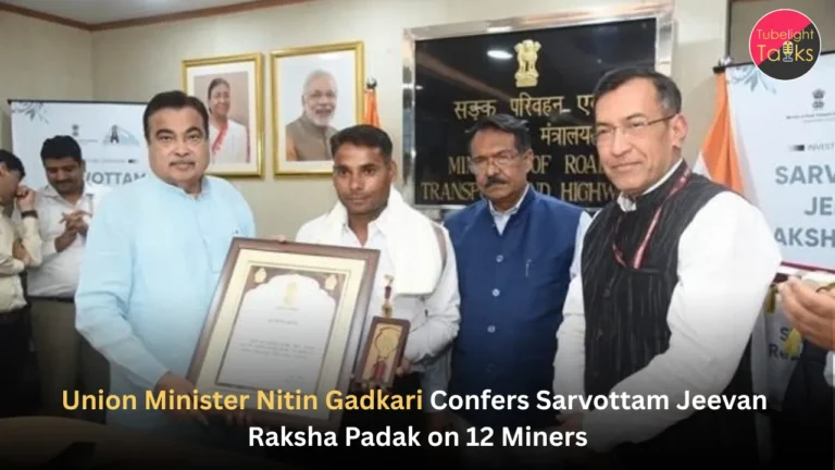 Major 2026 Update: Minister Confers Sarvottam Jeevan Raksha Padak on 12 Miners