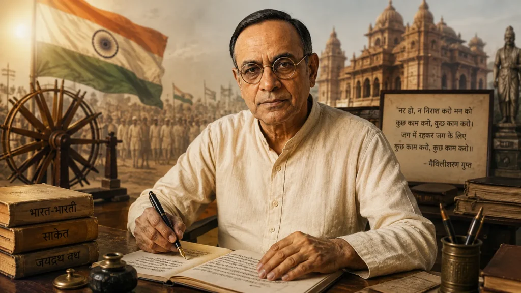 Massive 2026 Maithili Sharan Gupt Biography, जयद्रथ वध, भारत भारती, साकेत