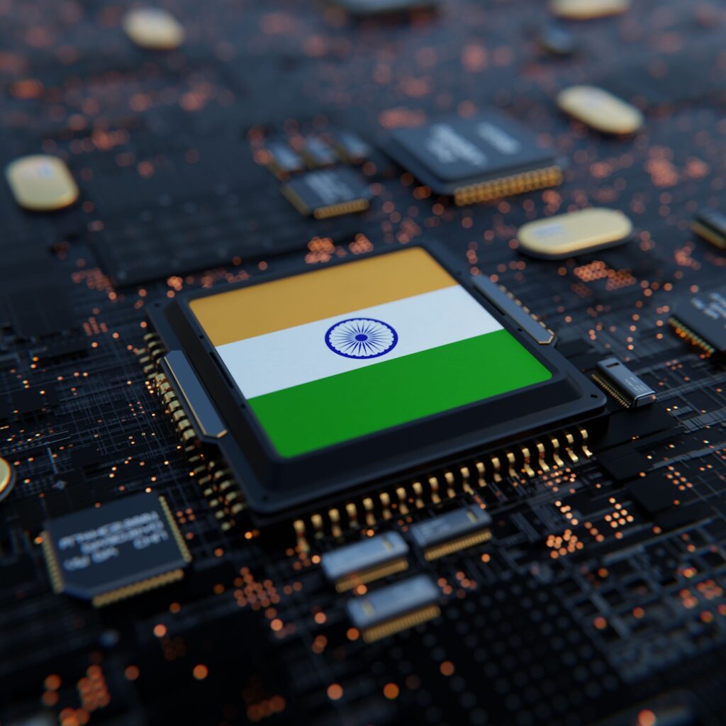 High tech silicon wafer illustration representing Semicon India 2.0 initiative