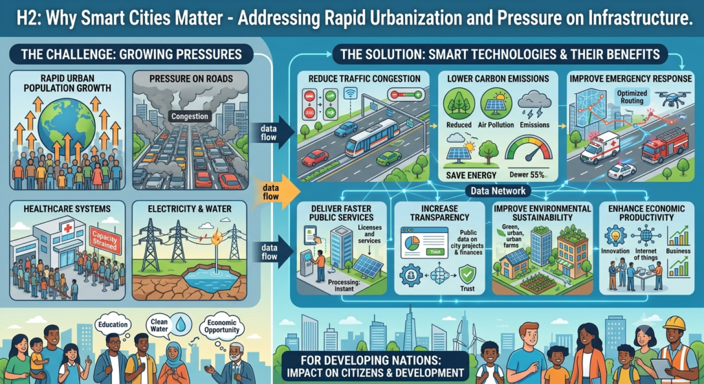 Smart Cities Around the World: Lesson for Developing Nations
