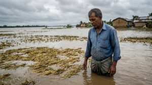 flood situation near baitarani river