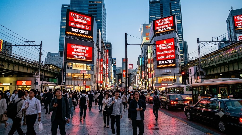 M5.9 Earthquake Hits Tokyo