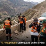 Civil defense teams monitor the region after a 6.7 magnitude earthquake shakes Peru