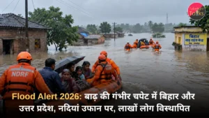 Flood Alert 2026 बाढ़ की गंभीर चपेट में बिहार और उत्तर प्रदेश