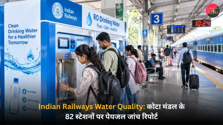 Indian Railways Water Quality कोटा मंडल के 82 स्टेशनों पर पेयजल जांच रिपोर्ट
