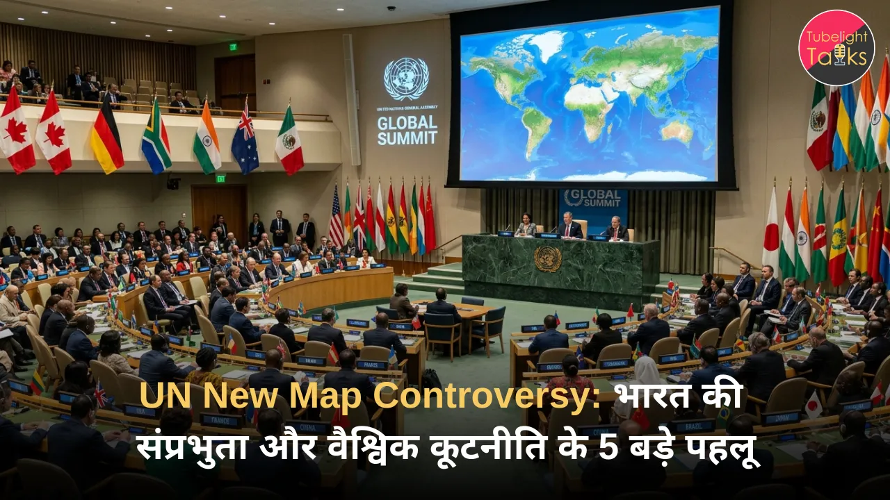 UN New Map Controversy भारत की संप्रभुता और वैश्विक कूटनीति के 5 बड़े पहलू