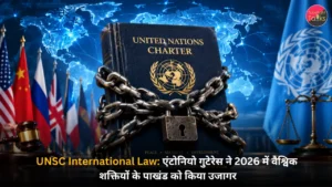 UNSC International Law एंटोनियो गुटेरेस ने 2026 में वैश्विक शक्तियों के पाखंड को किया उजागर