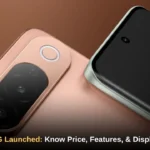 Vivo T5 5G in Royal Bronze color featuring 3D curved display