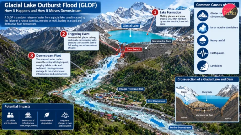 flash flood risk तवांग की 7 ग्लेशियल झीलों पर मंडराया संकट, पूर्वोत्तर में हाई अलर्ट