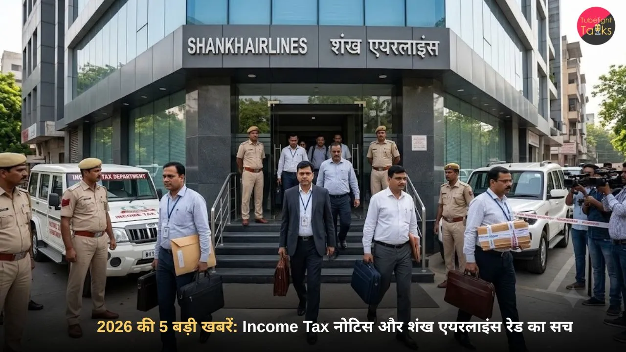शंख एयरलाइंस कार्यालय पर Income Tax विभाग की छापेमारी