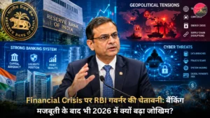 Financial Crisis पर RBI गवर्नर की चेतावनी बैंकिंग मजबूती के बाद भी 2026 में क्यों बढ़ा जोखिम