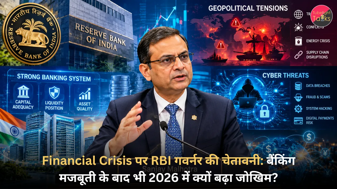 Financial Crisis पर RBI गवर्नर की चेतावनी बैंकिंग मजबूती के बाद भी 2026 में क्यों बढ़ा जोखिम
