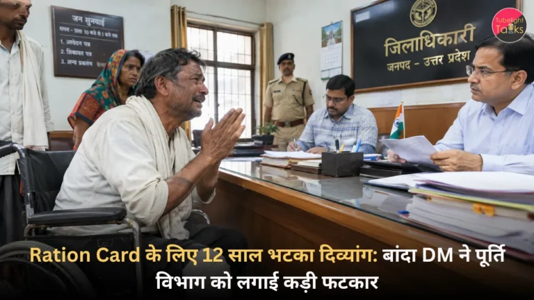 Ration Card के लिए 12 साल भटका दिव्यांग बांदा DM ने पूर्ति विभाग को लगाई कड़ी फटकार