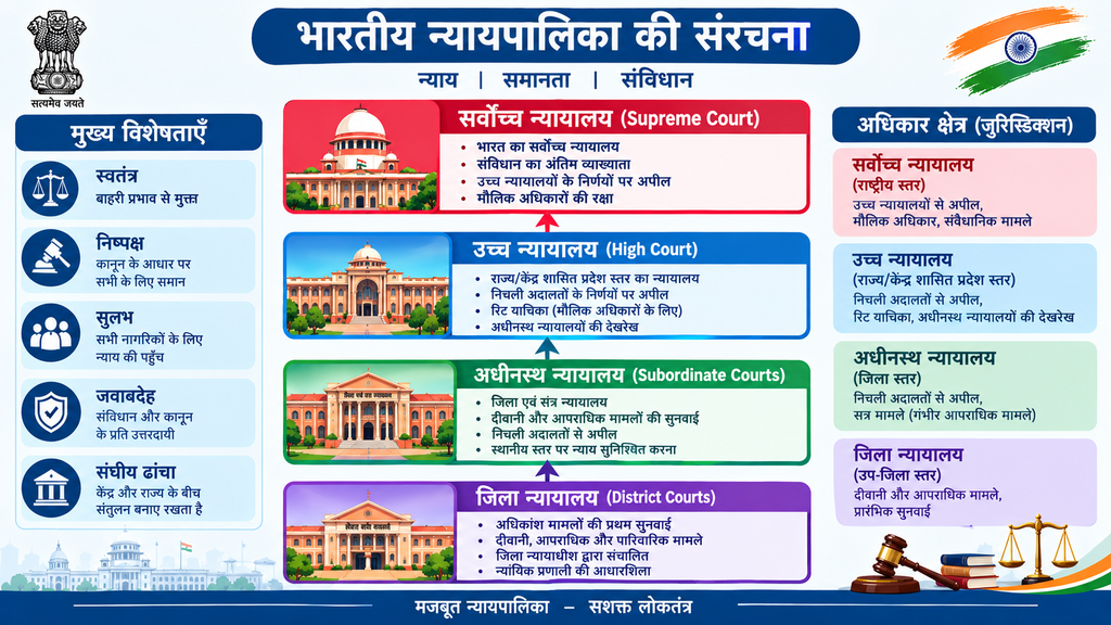 Supreme Court और भारतीय न्यायपालिका का ढांचा