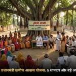 बिहार में प्रधानमंत्री ग्रामीण आवास योजना के लिए आयोजित ग्राम सभा