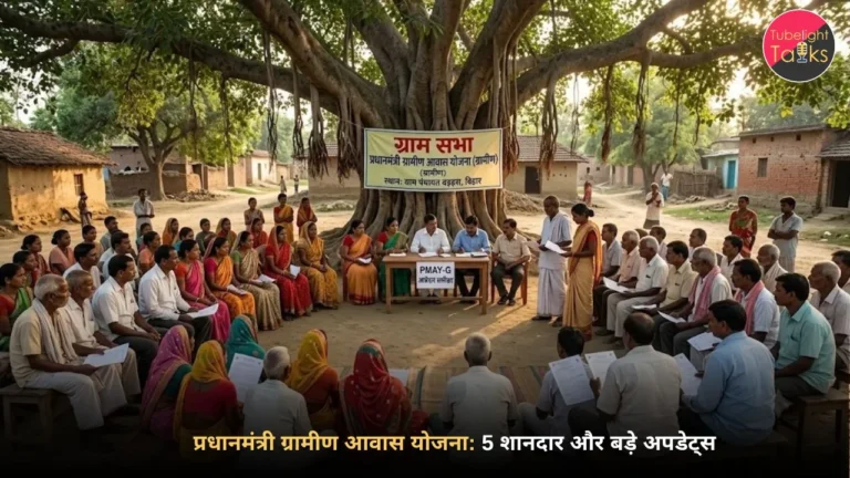 बिहार में प्रधानमंत्री ग्रामीण आवास योजना के लिए आयोजित ग्राम सभा